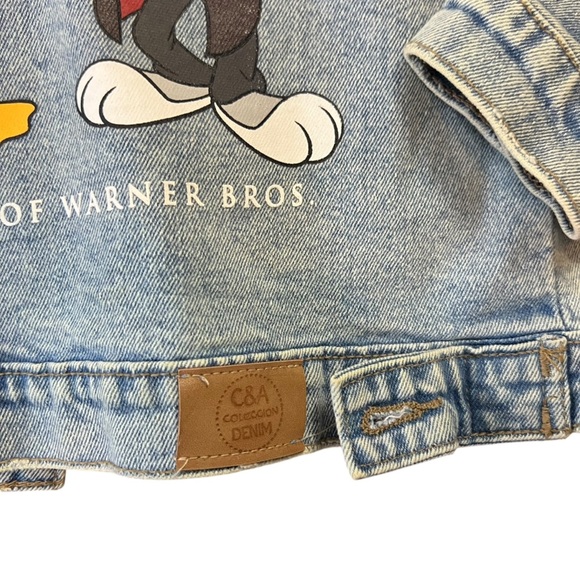 3/$30 🍂 Warner Bro. Looney Tunes Hogwarts Kids Denim Jacket - Picture 5 of 7